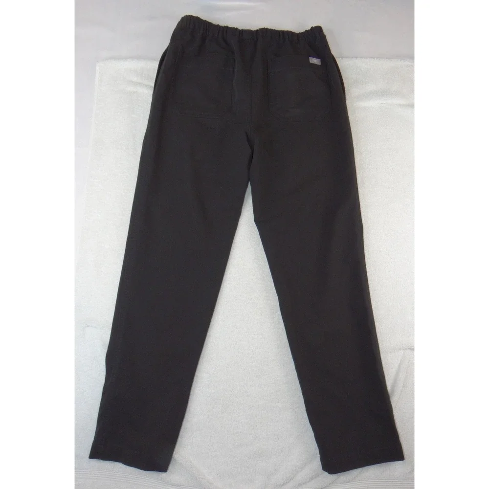FIGS Technical Collection Black Scrub Pants FM4500S Mens Small S Elastic Waist